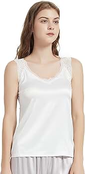 トップス Re:Camisole - White Camisole for Women, 100 Cotton, Airy Soft Comfy Cami Tank